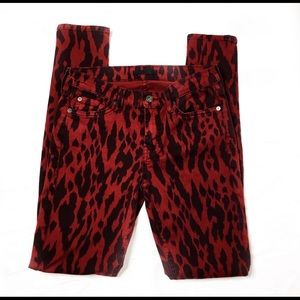 7 For All Mankind Animal Print Jeans